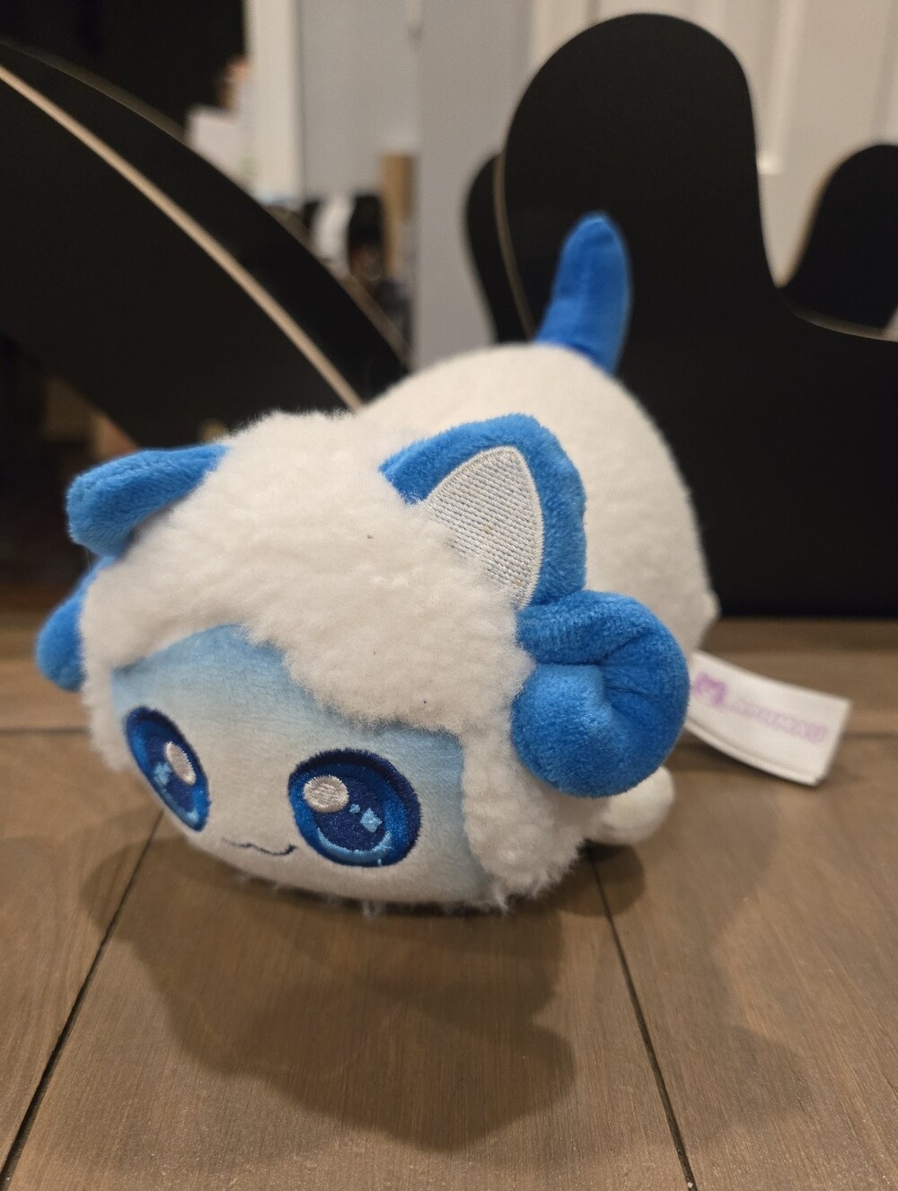 Aphmau MeeMeows Sheep Pierce Cat Plush Ultra Rare White Blue